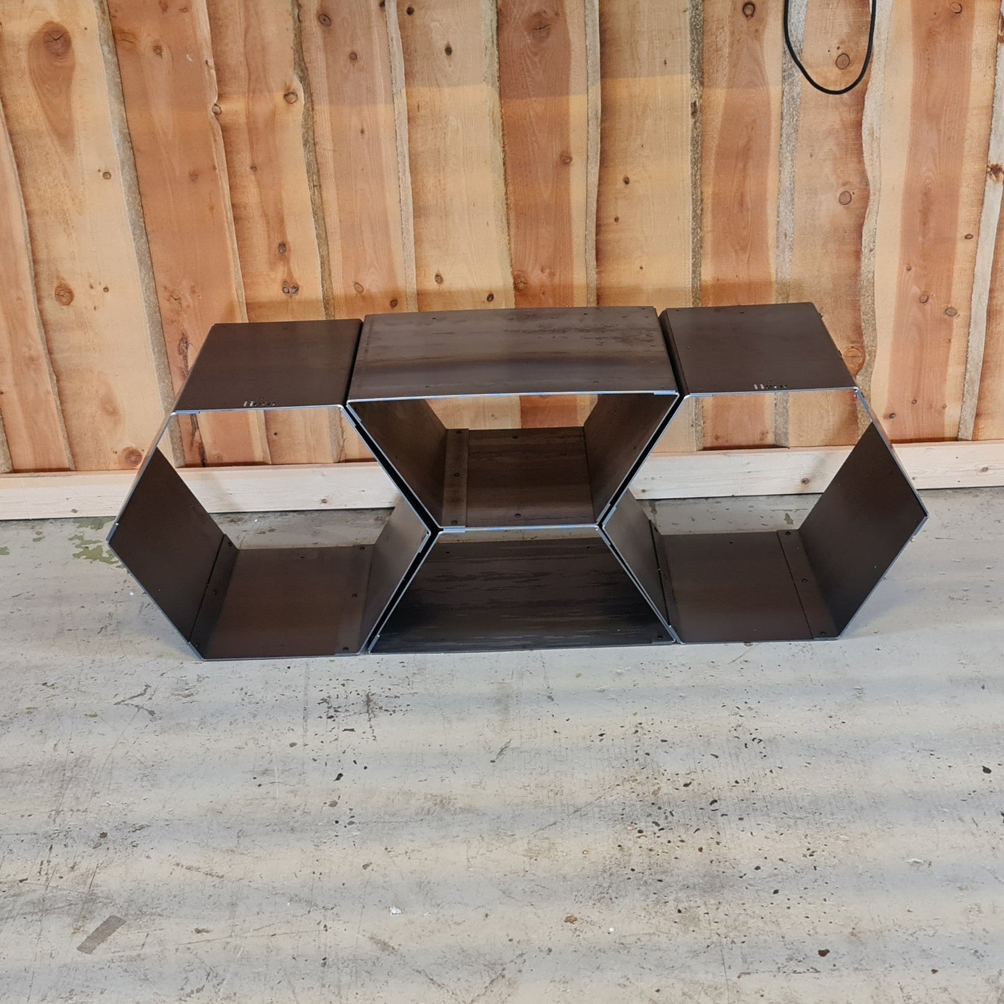 Heta trapez Hexagon bænk